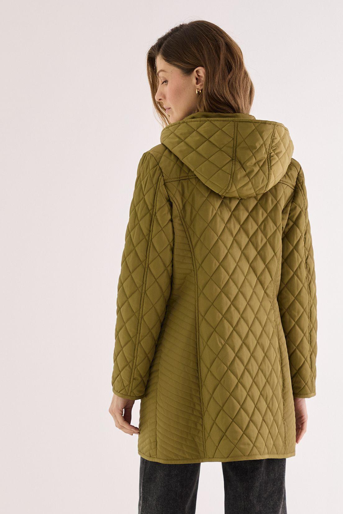 Parka Larga Con Gorro Desmontable verde musgo 17602125001107-3