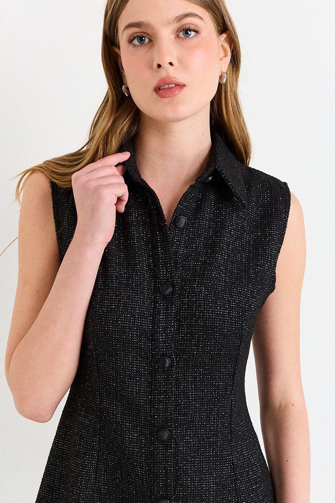Vestido Camisero Negro Ash 13107225050102-1