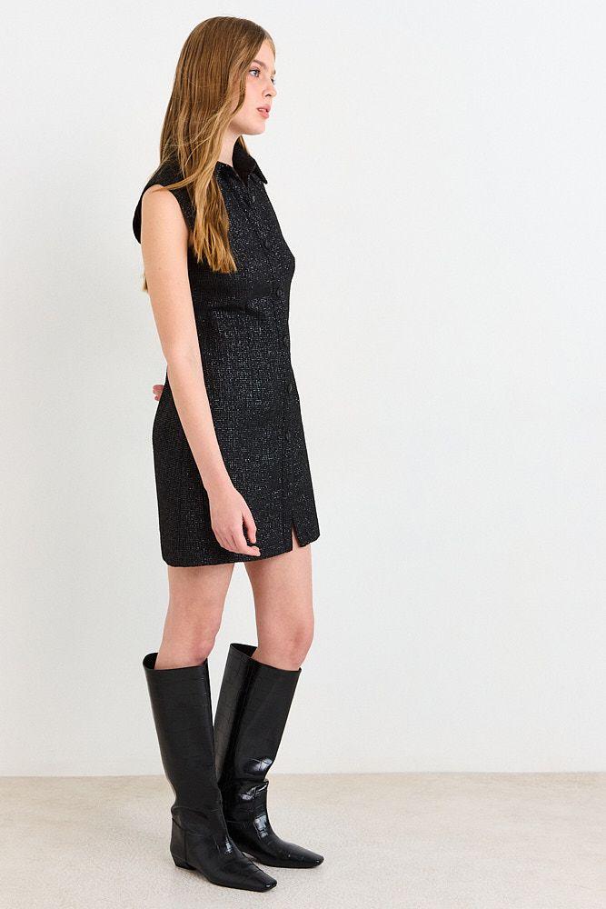Vestido Camisero Negro Ash 13107225050102-4