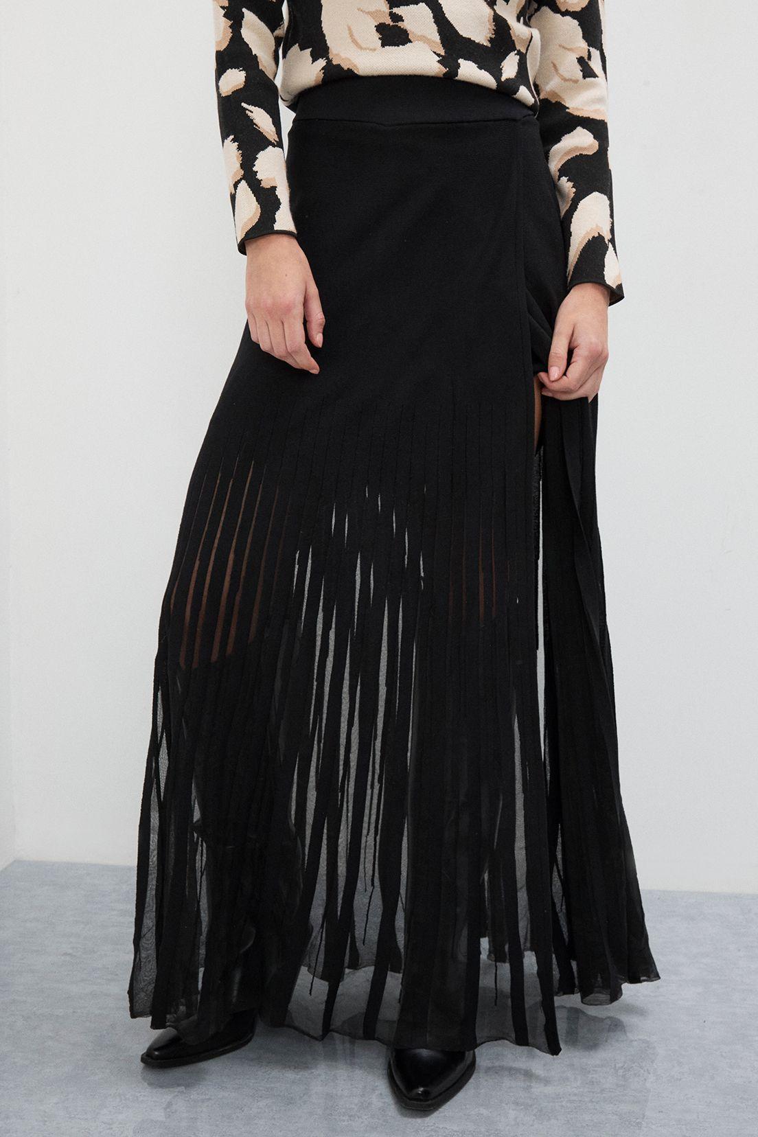 Falda Lisa Negro 12020125058102-1