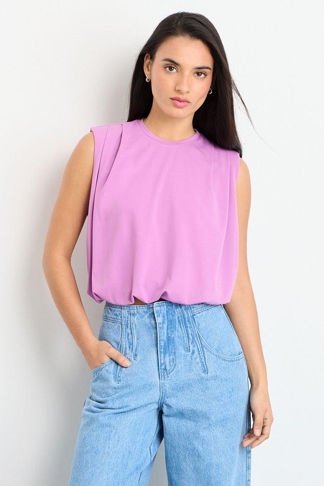 Polera Sin Mangas Morado iO 14220225063211-0