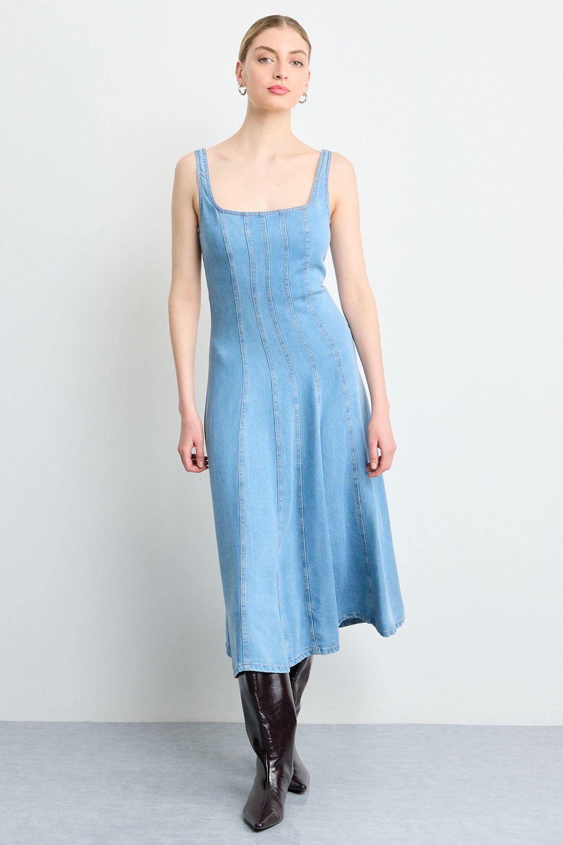 Vestido Largo Celeste iO 13420225001110-0