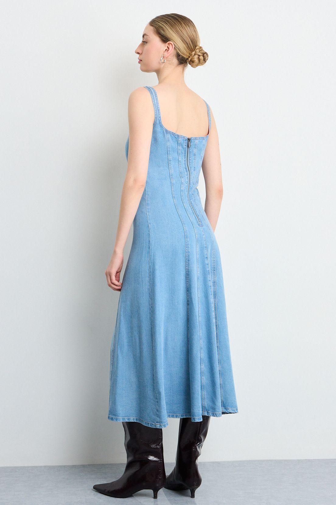 Vestido Largo Celeste iO 13420225001110-3