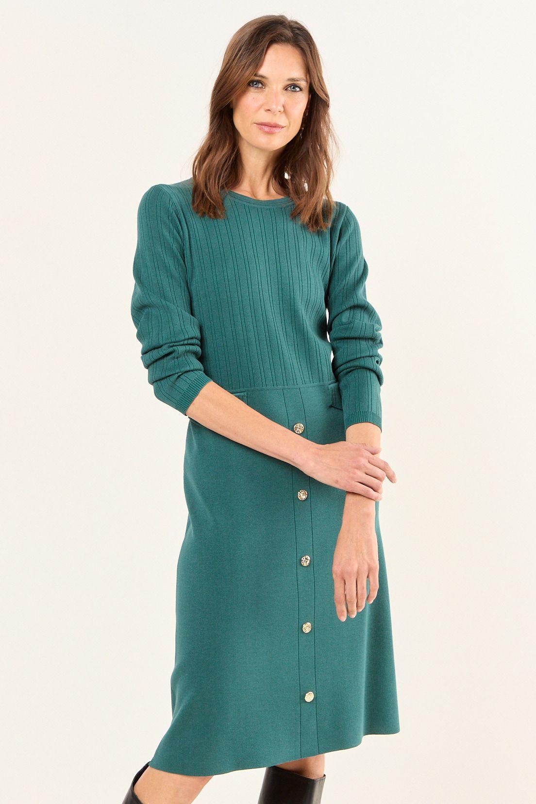 Vestido Tejido Verde Oliva Ma Griffe 13002126004107-0