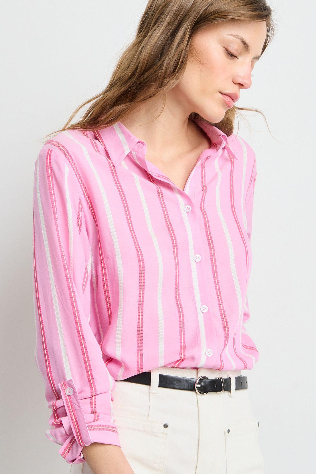 Blusas Manga Larga Rosa iO 14120225005123-2