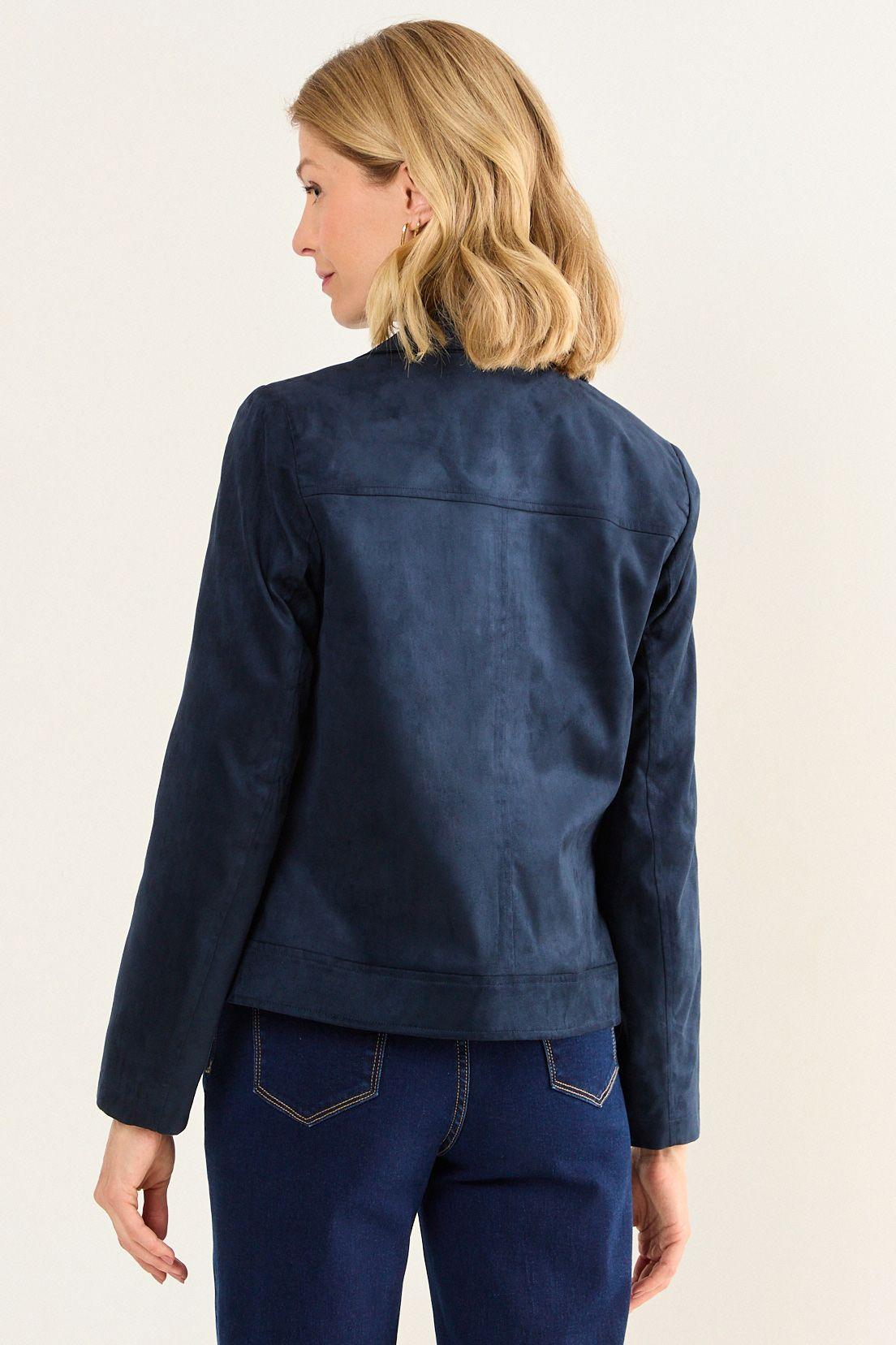 Chaqueta Suede Azul Ma Griffe 17502126054104-2