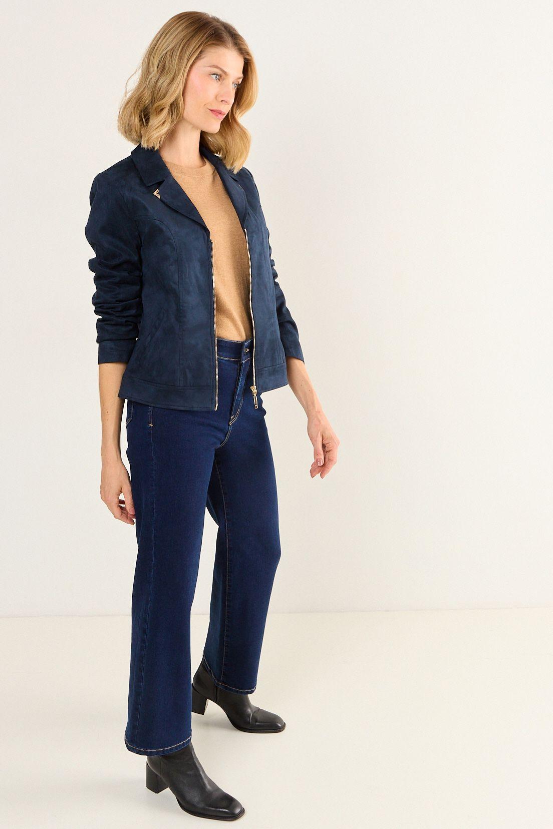 Chaqueta Suede Azul Ma Griffe 17502126054104-3