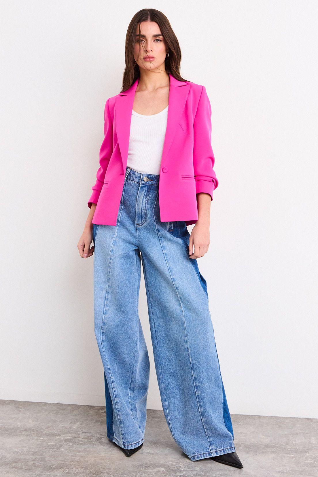 Blazer Liso Fucsia iO 16020226150116-3