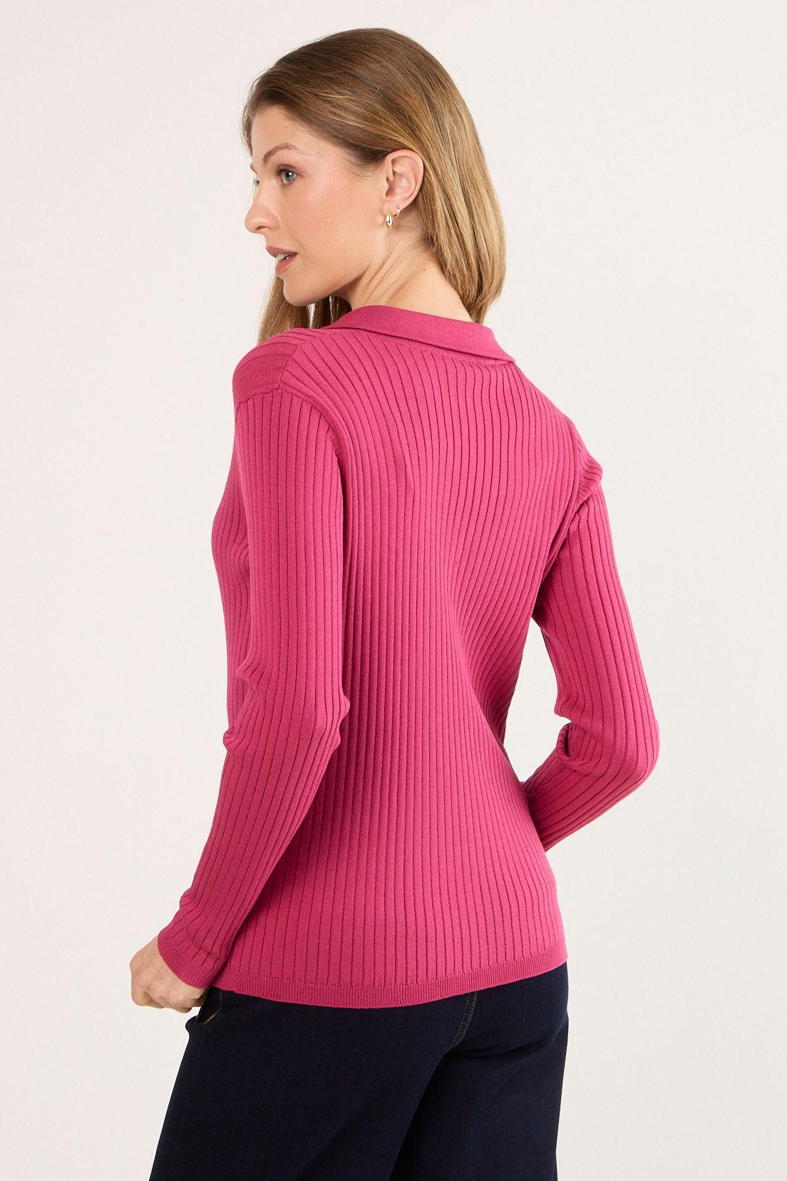 Polera Manga Larga Fucsia Ma Griffe 18202225001116-2