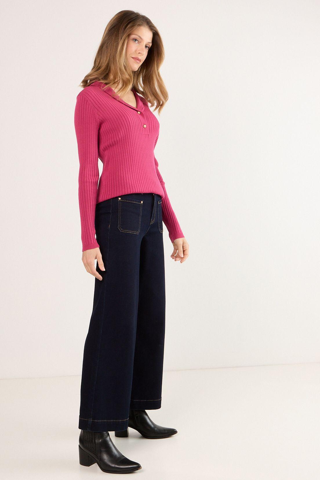 Polera Manga Larga Fucsia Ma Griffe 18202225001116-4