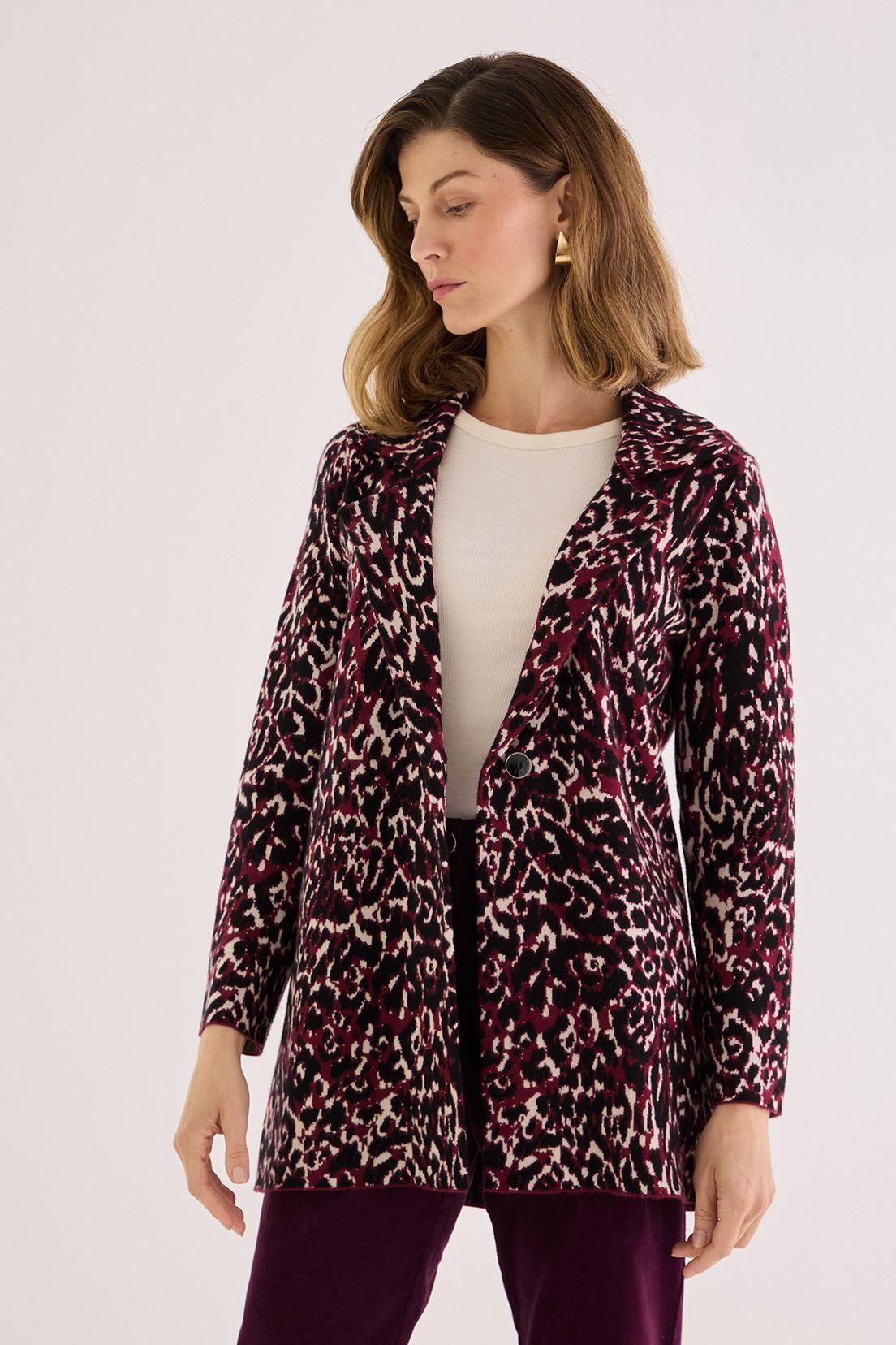 Tejido Tipo Chaqueton Burdeos 18602125002112-0