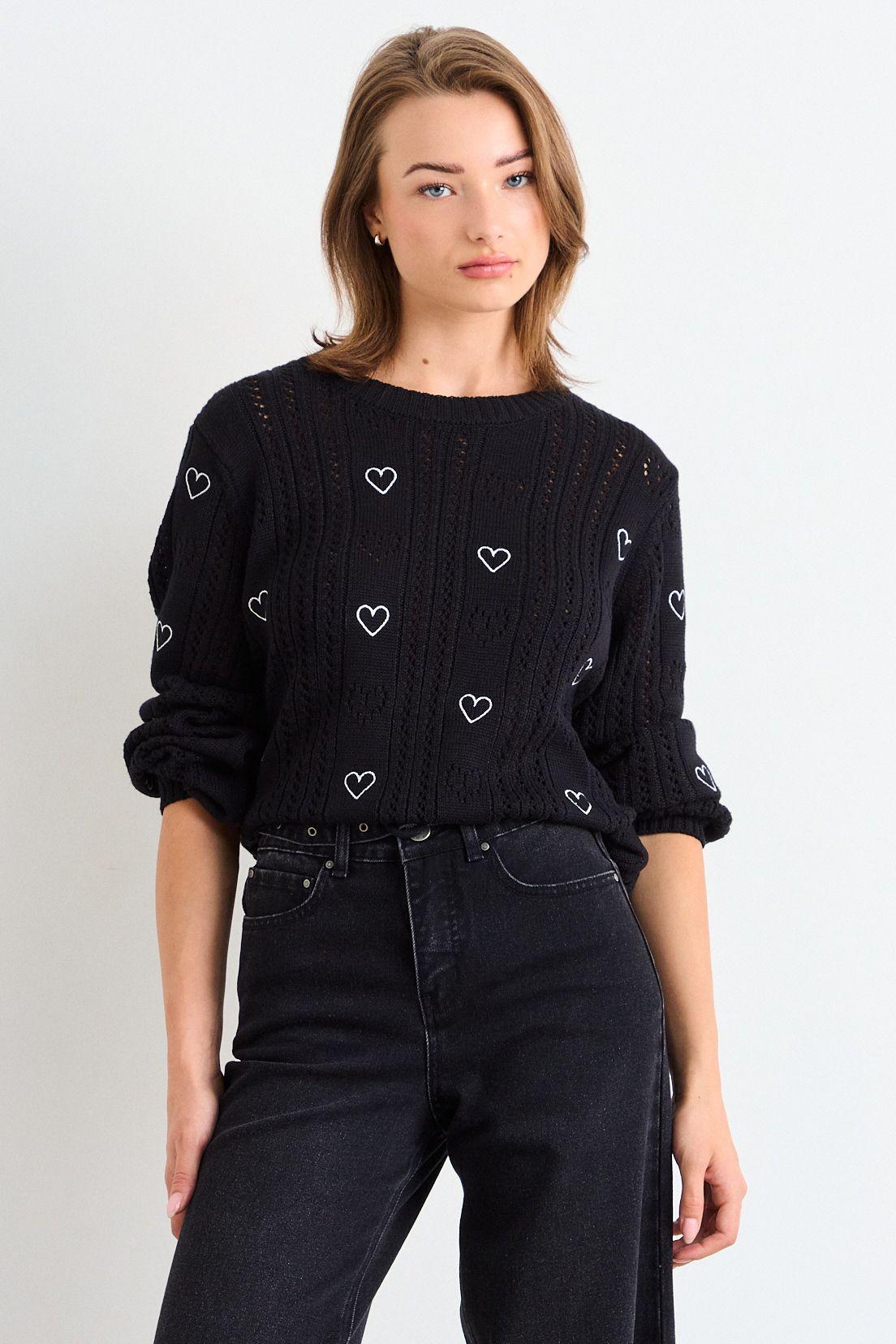 Sweater Liso Negro iO 18120126004102-0