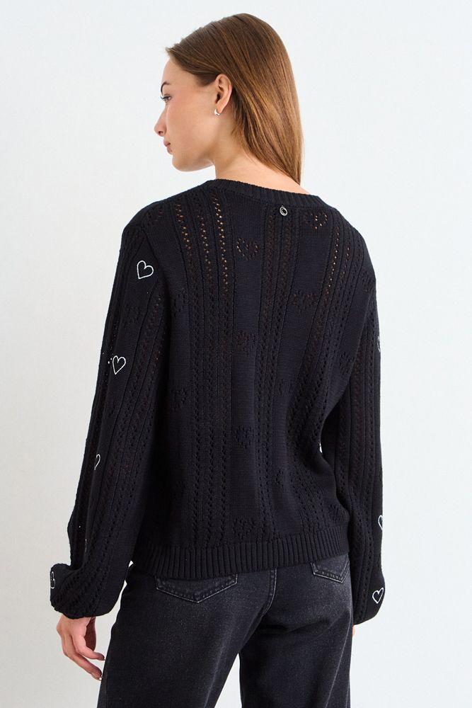 Sweater Liso Negro iO 18120126004102-2