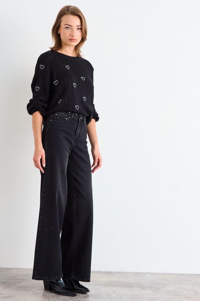 Sweater Liso Negro iO 18120126004102-4