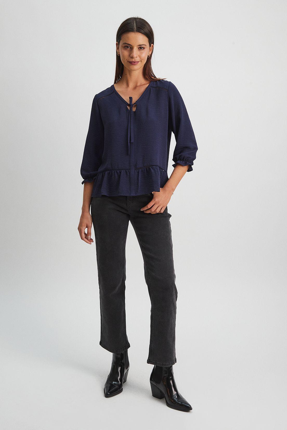Blusa Lisa Azul Ash 14007224051104-1