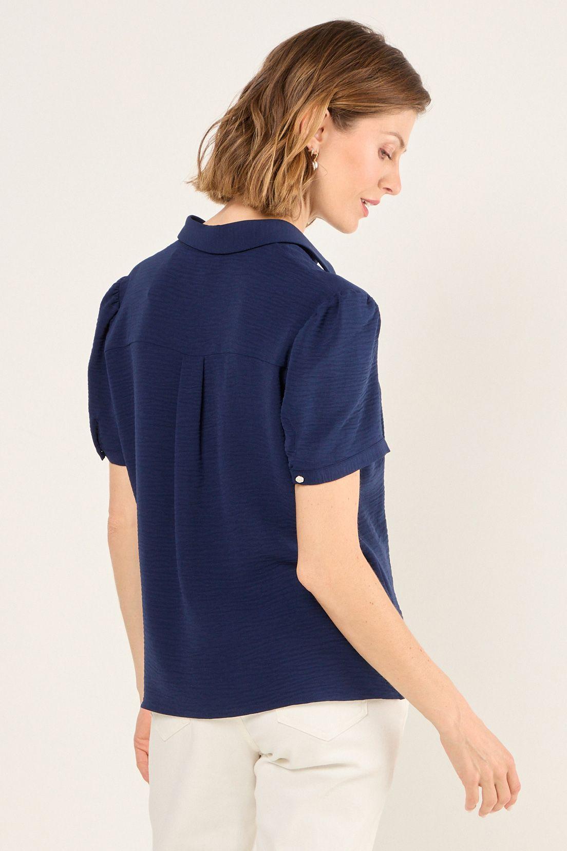 Blusa Lisa Azul Marino Ma Griffe 14004225005104-2