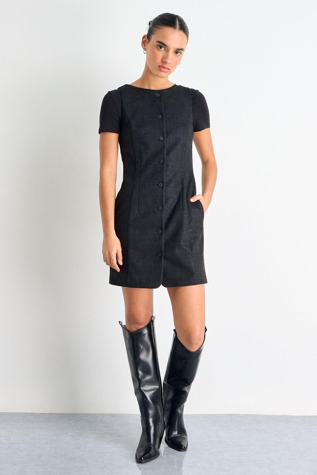 Vestido Corto Negro iO 13020225001102-4