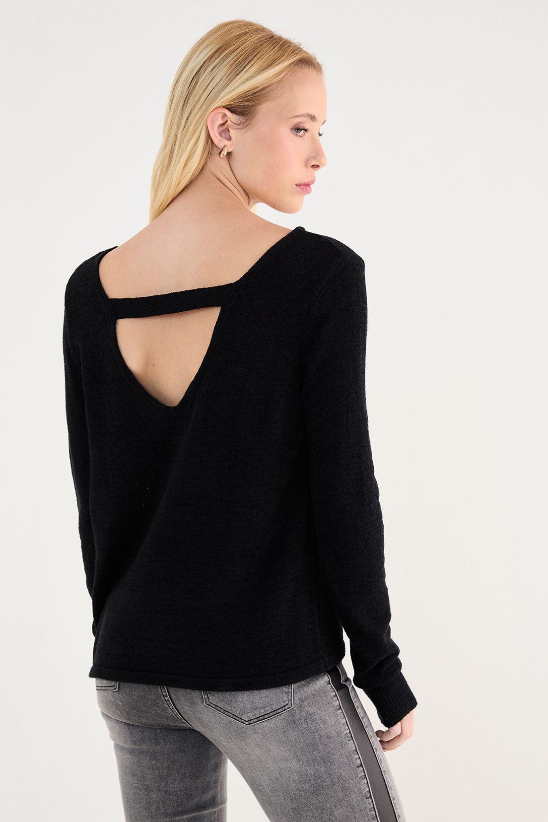 Sweater Liso Negro 18107125002102-1