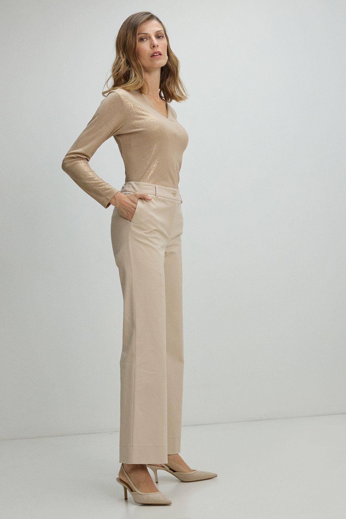 Pantalon Wide Beige Ma Griffe 11002225001106-3