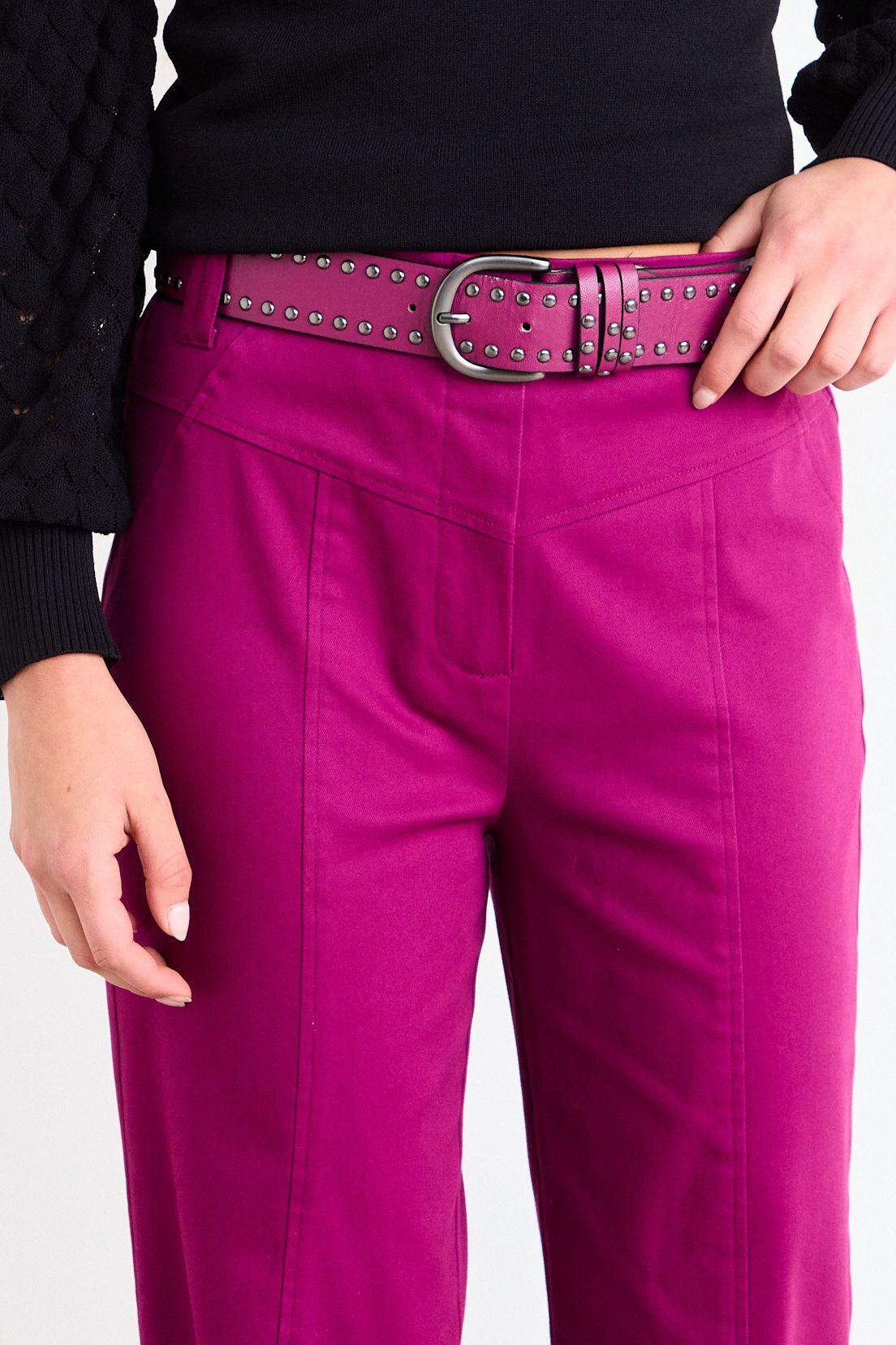 Pantalon Liso Fucsia iO 11020126059112-2