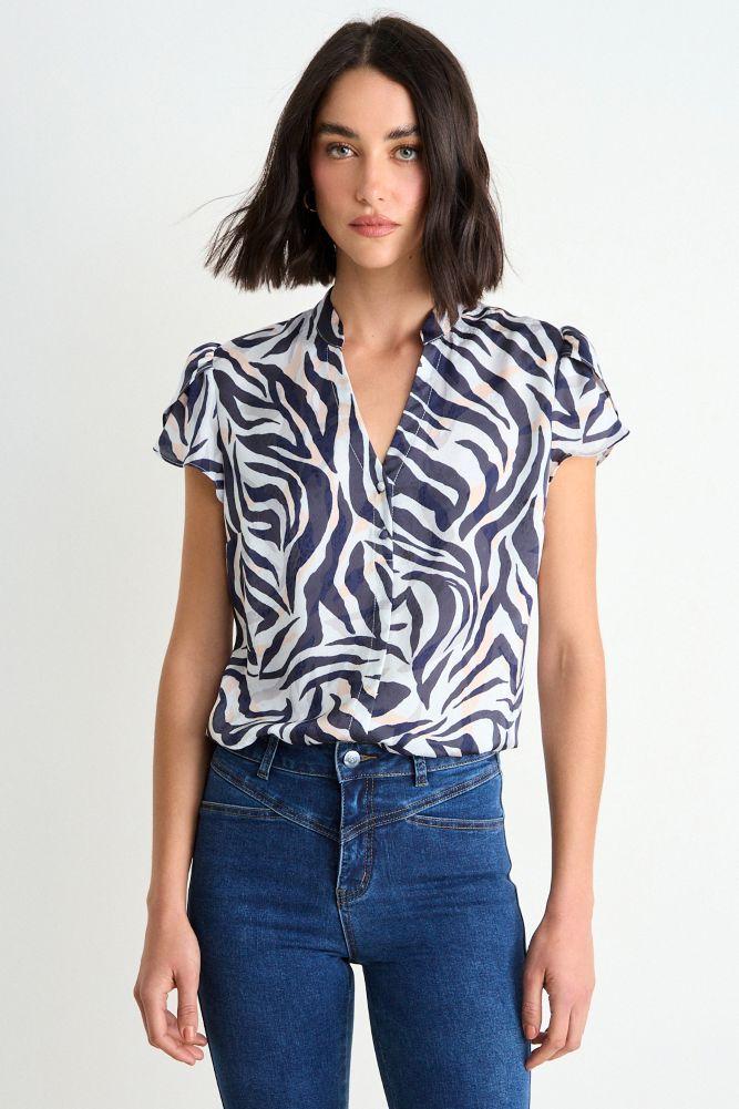 Blusa Fantasia Azul Ash 14107126001104-0