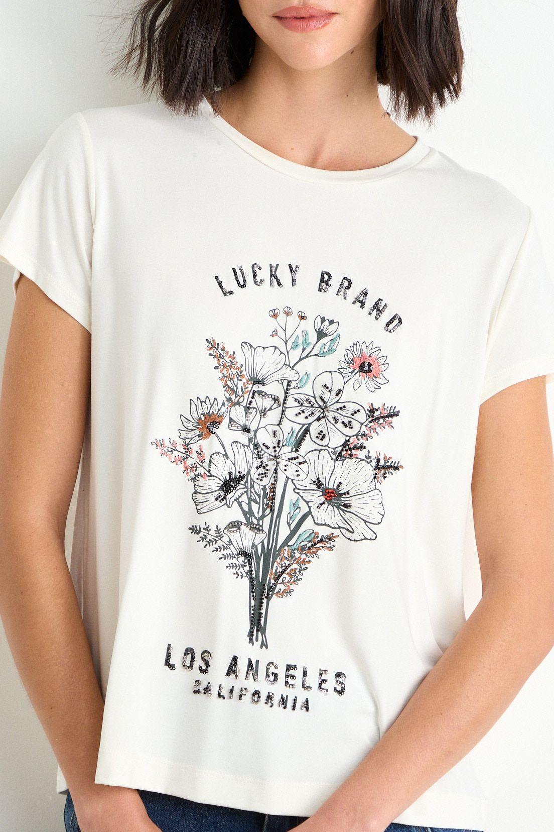 Polera Estampada Manga Corta Crudo Ash 14607126001105-1