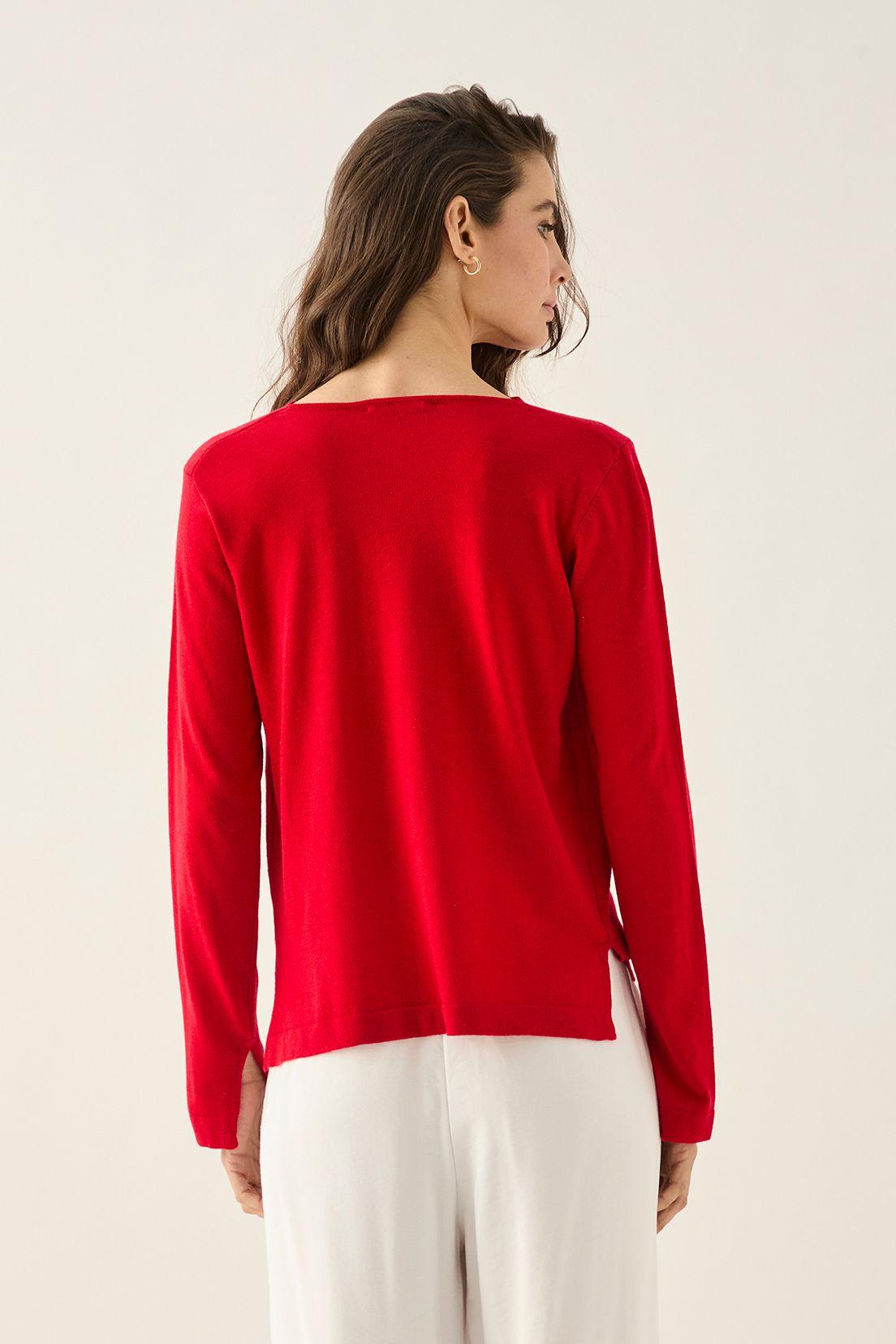Sweater Liso Rojo 18107125001103-4