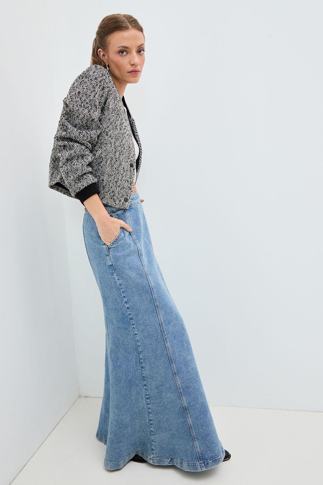 Falda Mezclilla Celeste 12820125050110-0