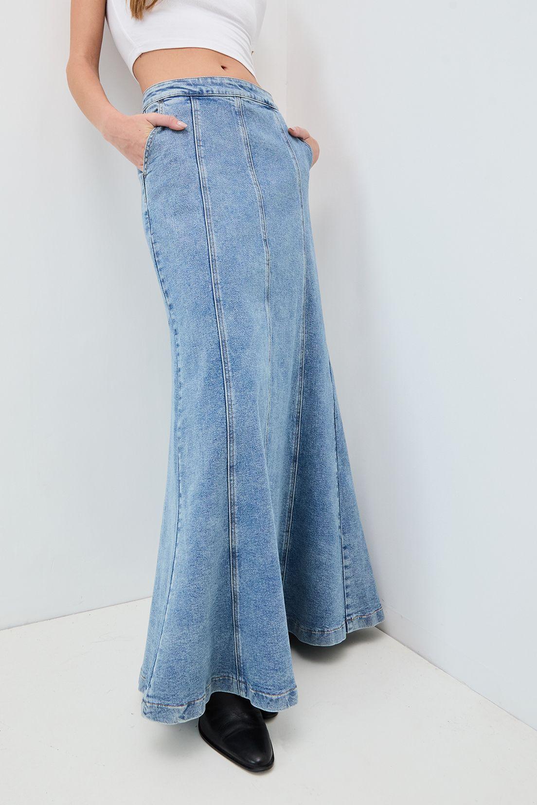 Falda Mezclilla Celeste 12820125050110-3