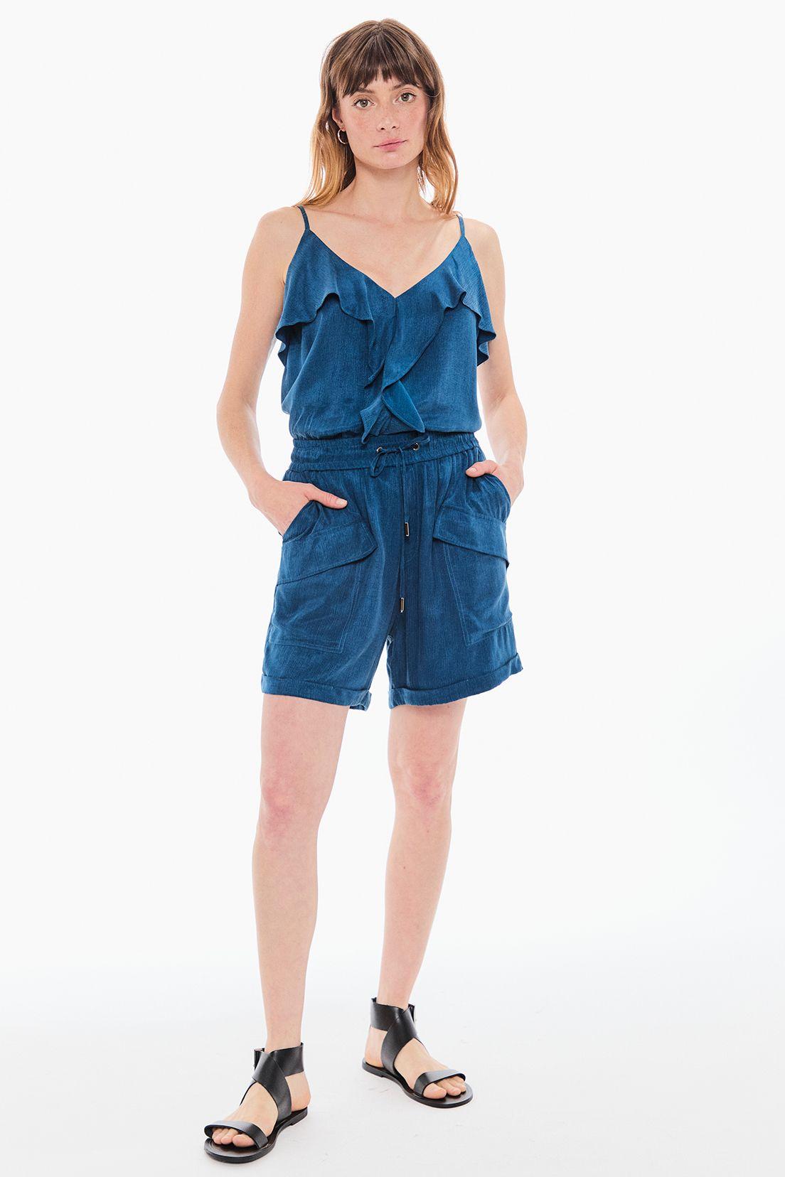 Blusa Lisa Azul Ash 14076224050104-2