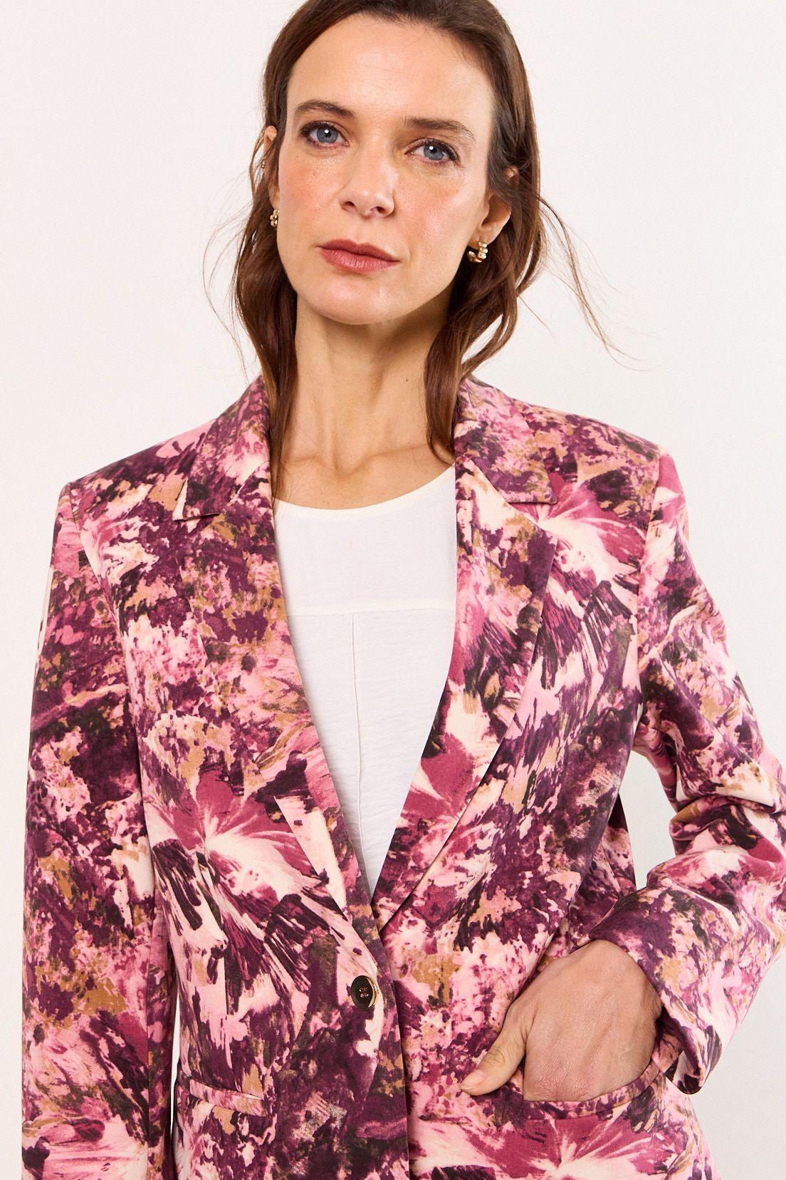 Blazer Fantasia Clasico Rosado Ma Griffe 16102226001102-1