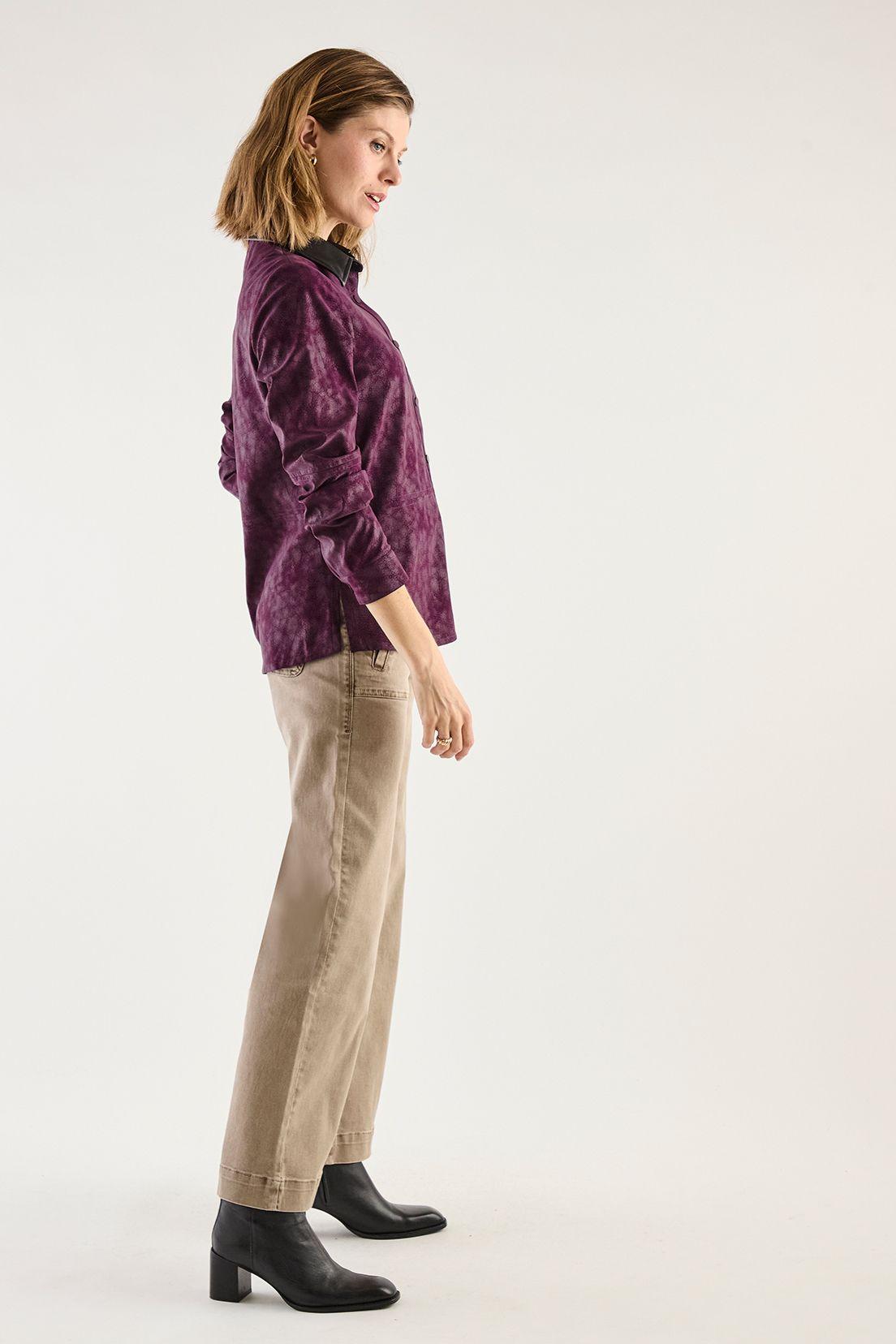 Chaqueta Camisera Bicolor Burdeo 17502125004112-2