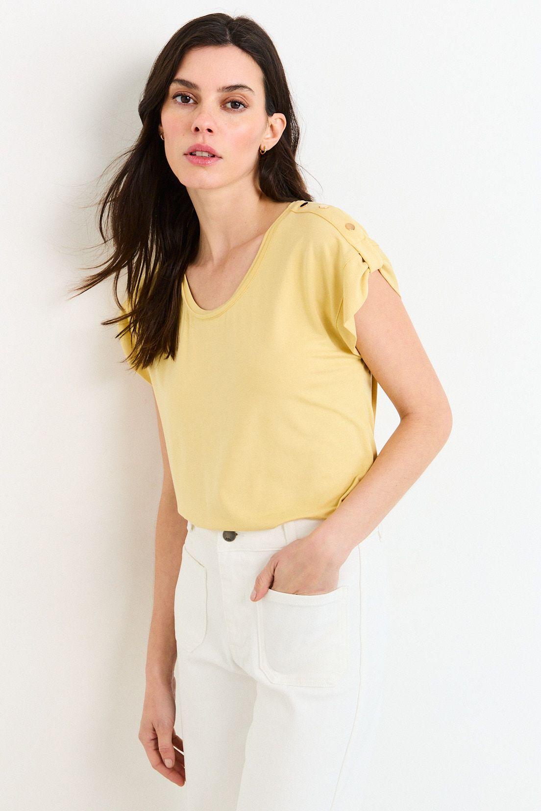 Polera Manga Corta Amarillo Ash 14207226057108-0