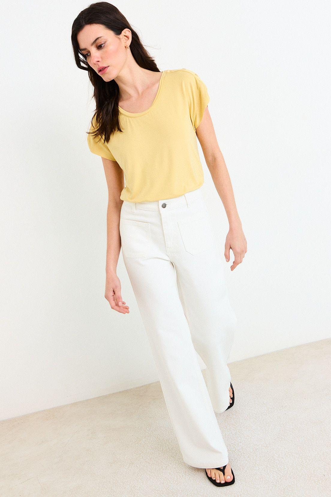 Polera Manga Corta Amarillo Ash 14207226057108-4