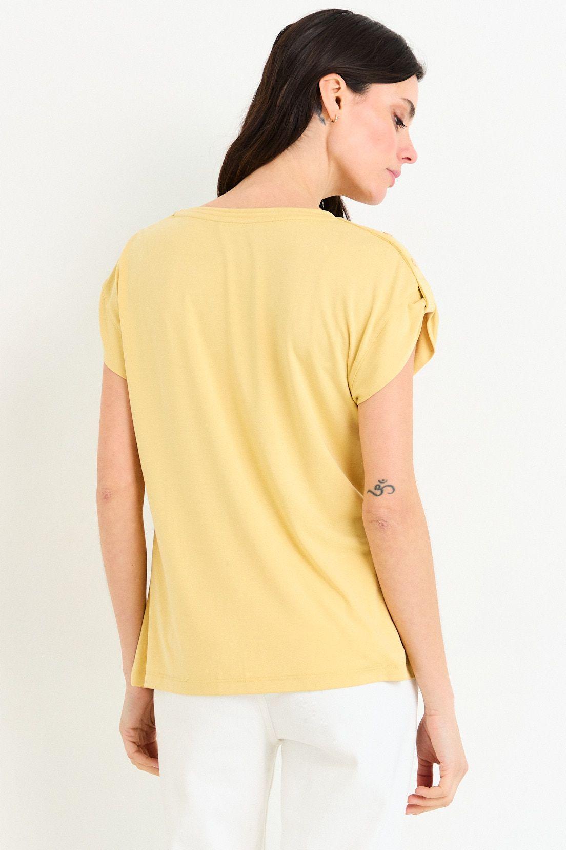 Polera Manga Corta Amarillo Ash 14207226057108-2