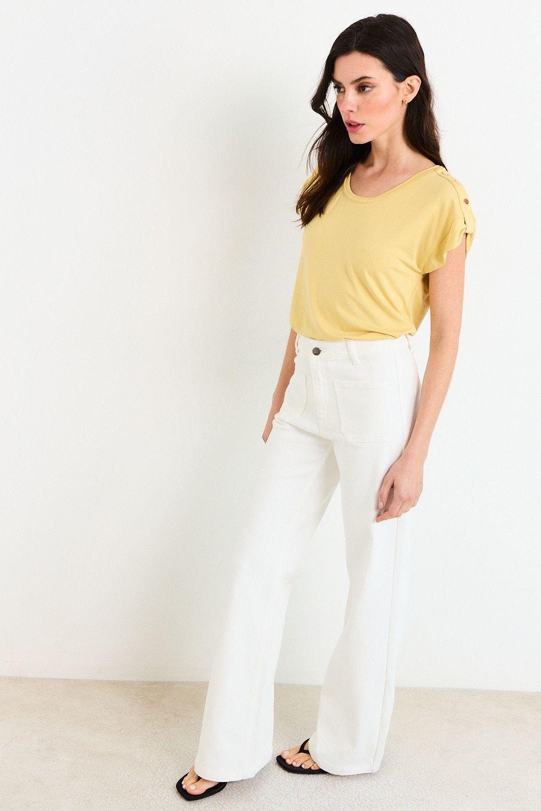 Polera Manga Corta Amarillo Ash 14207226057108-3