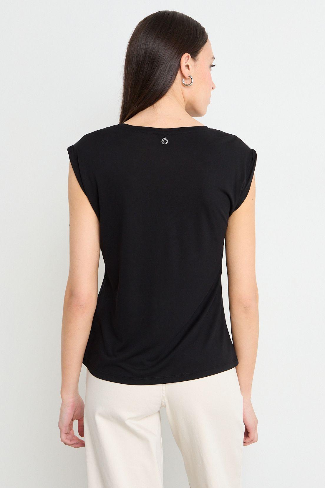 Polera Manga Corta Negra iO 14620225006102-2