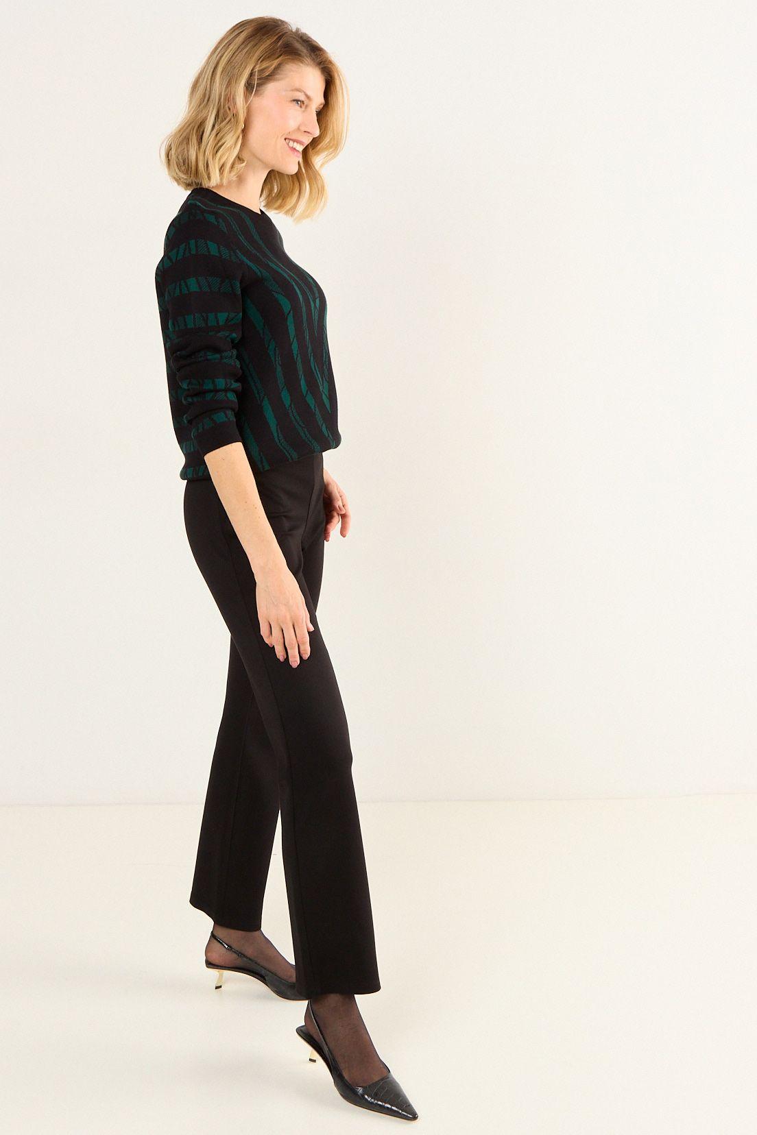 Tejido De Fantasia  Cuello Alto Negro Ma Griffe 18702126003102-2