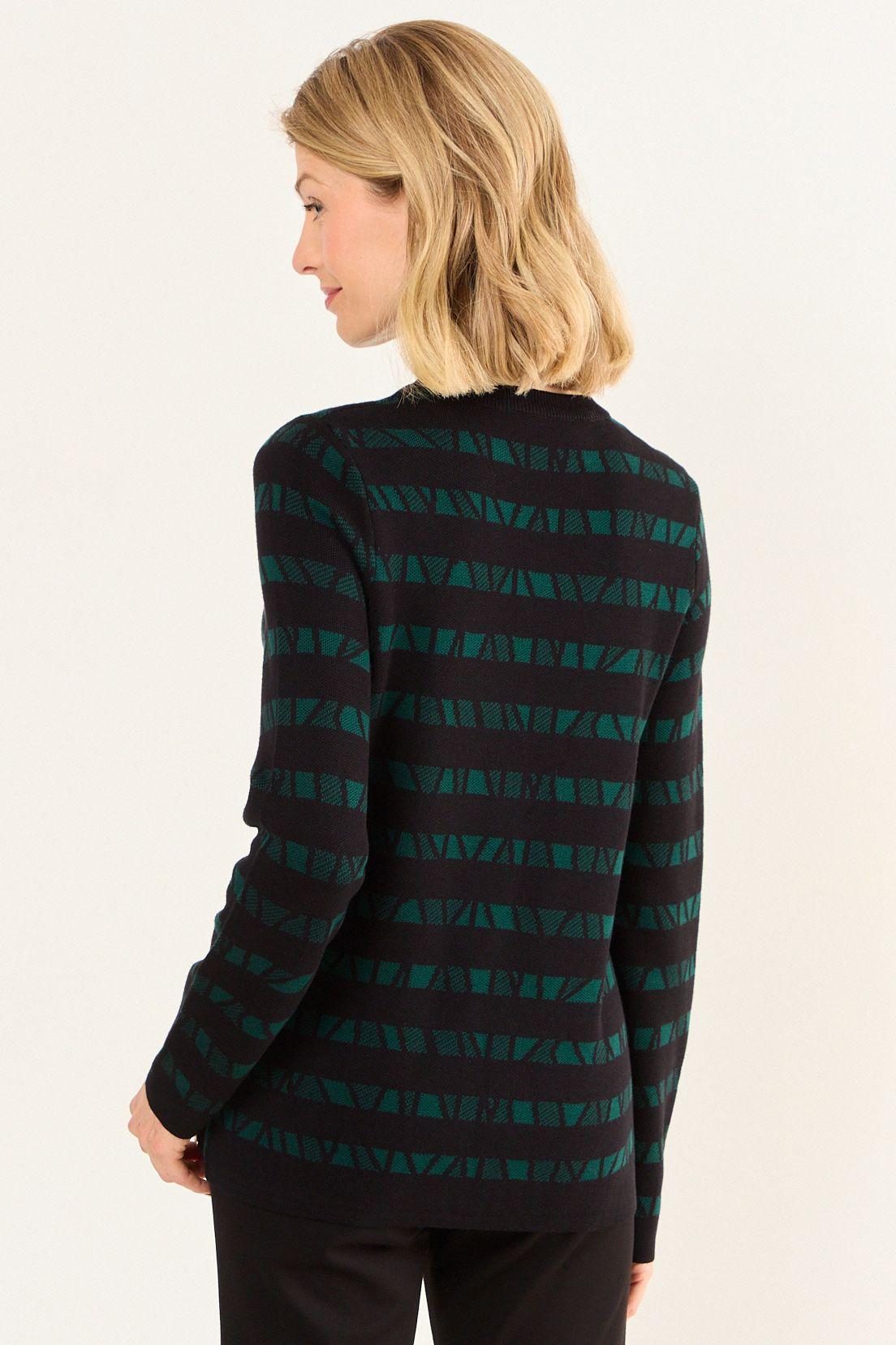 Tejido De Fantasia  Cuello Alto Negro Ma Griffe 18702126003102-3