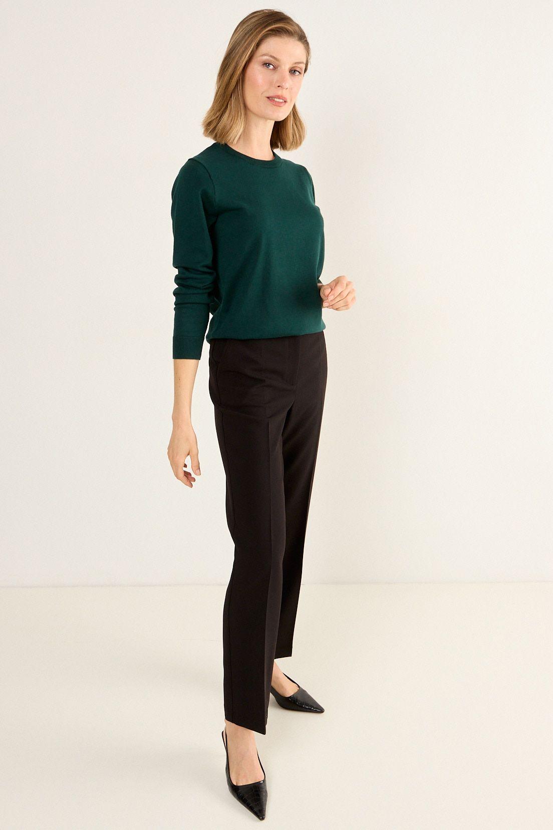 Sweater Liso Verde Oliva Ma Griffe 18102126200107-3