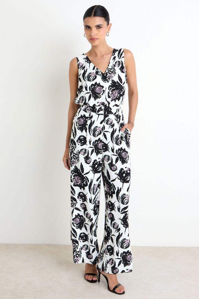 Blusa Fantasia Cuello En V Negro Ash 14107225057102-3