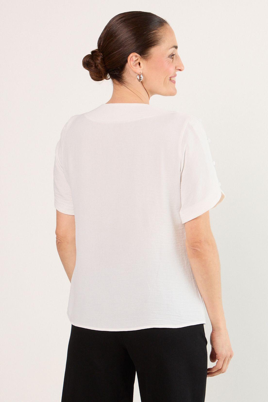 Blusas Manga Corta Blanco Ma Griffe 14002225005101-2