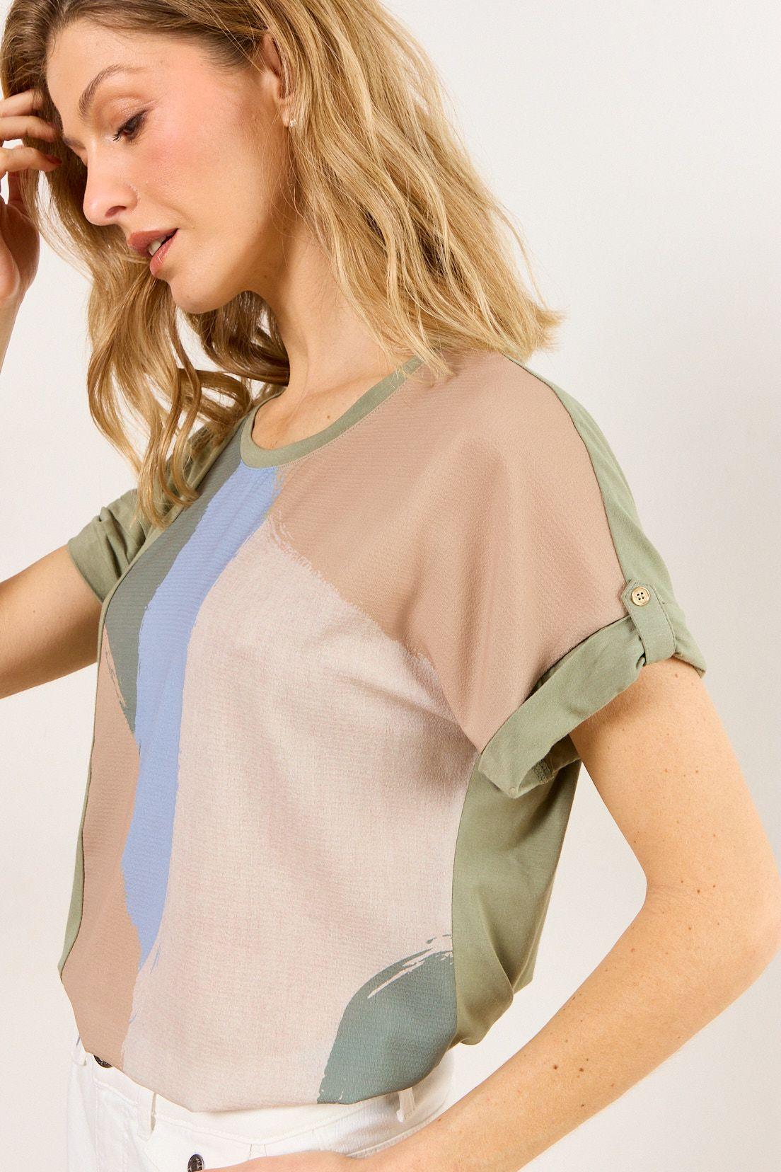 Polera Manga Corta Avellana Ma Griffe 14602226054126-1