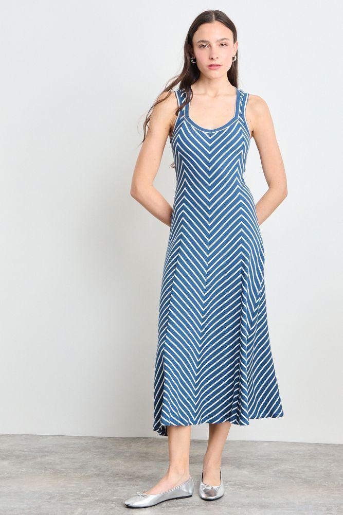 Vestido Fantasia Largo Azul Marino iO 13520225009104-0