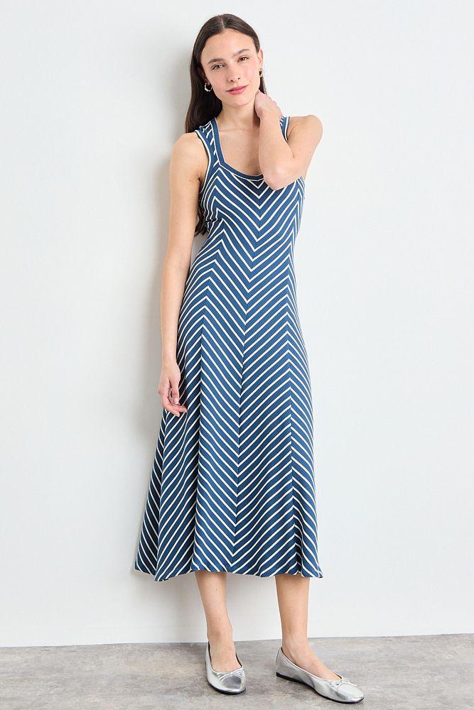 Vestido Fantasia Largo Azul Marino iO 13520225009104-3