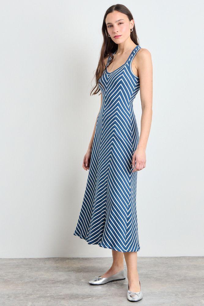 Vestido Fantasia Largo Azul Marino iO 13520225009104-4