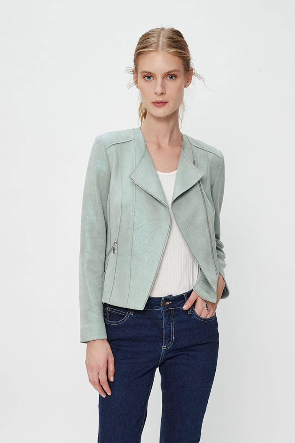 Chaqueta Antelina Verde Ash 17507124053127-0