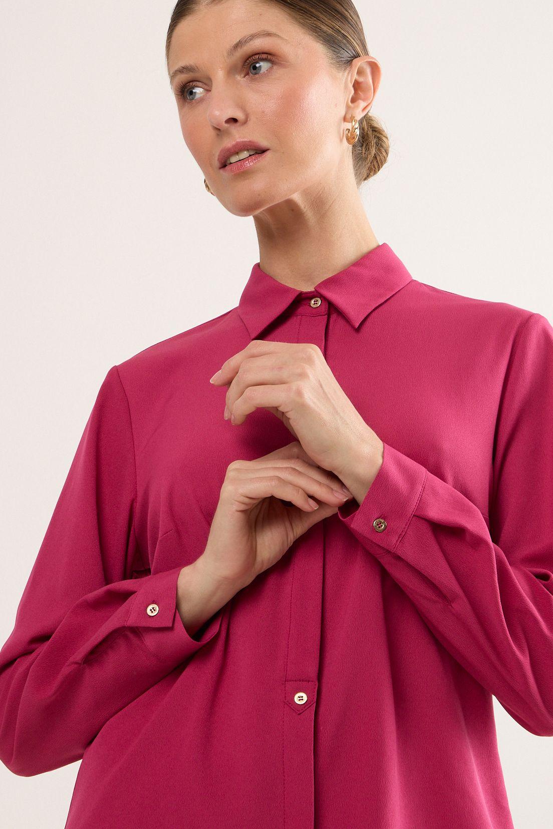 Blusas Manga Larga Fucsia Ma Griffe 14002225050116-1