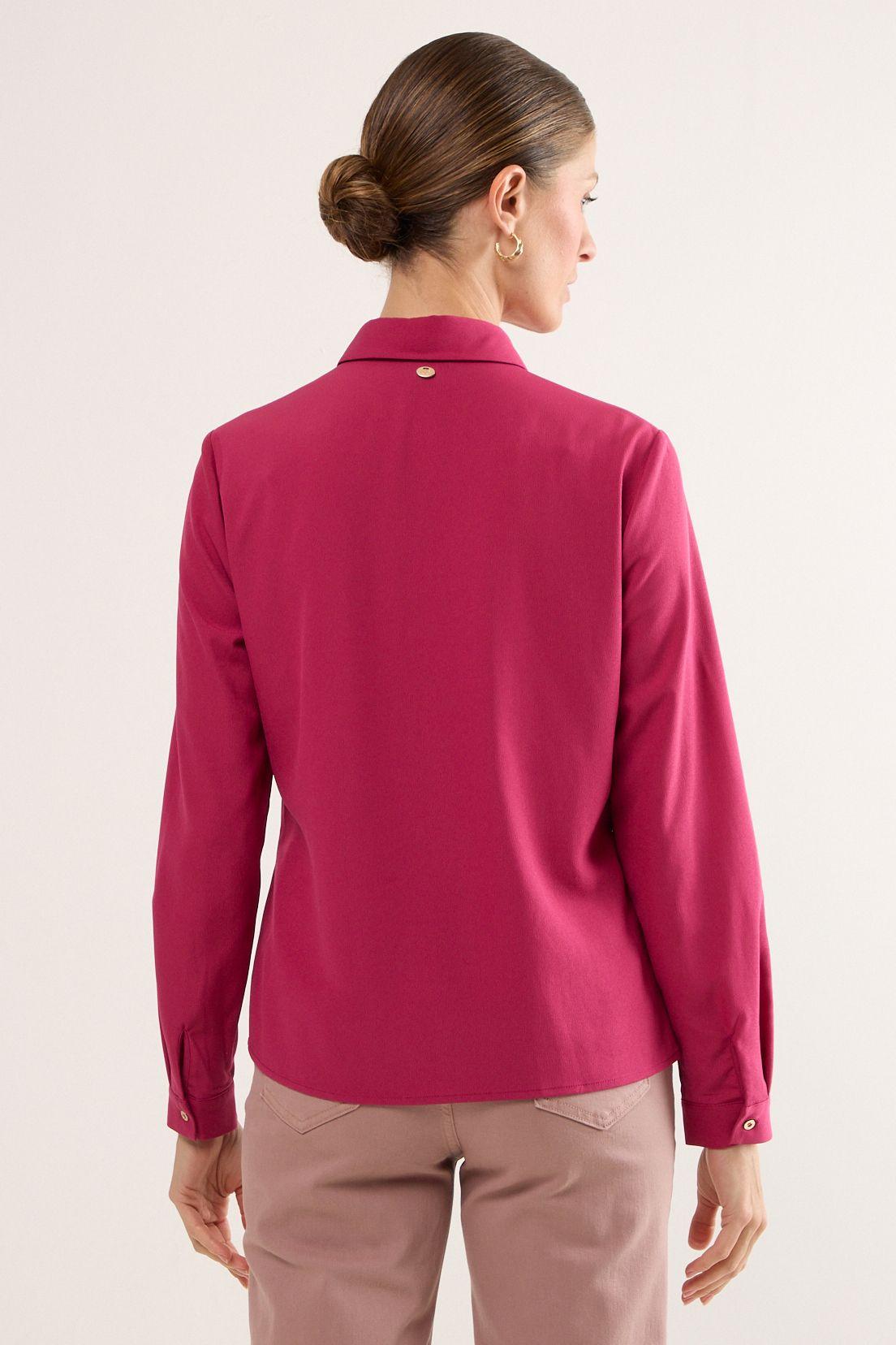 Blusas Manga Larga Fucsia Ma Griffe 14002225050116-2