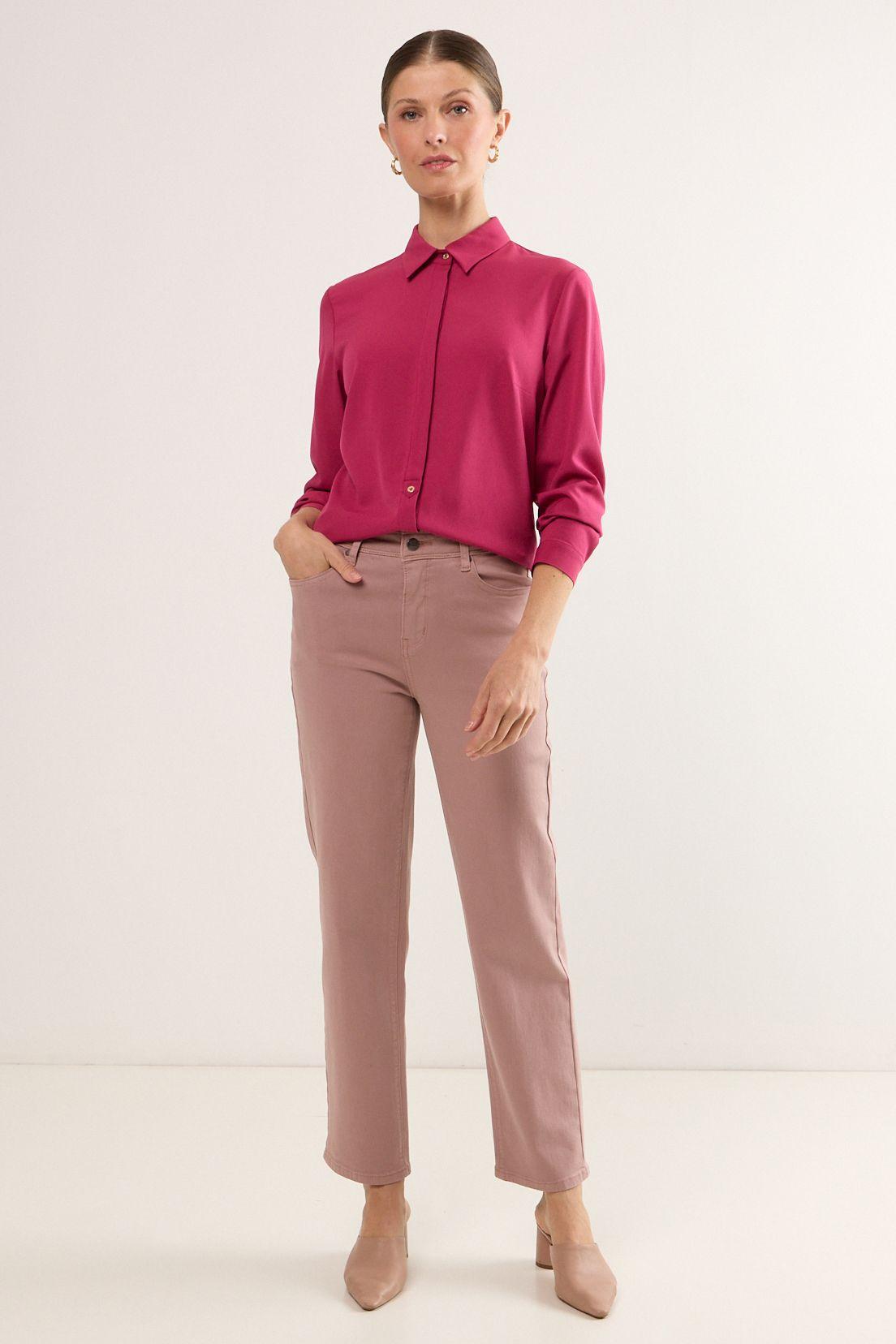 Blusas Manga Larga Fucsia Ma Griffe 14002225050116-3